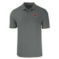 thumbnail image 2 of Men's Cutter & Buck Gray Wisconsin Badgers Big & Tall Forge Eco Stretch Recycled Polo, 2 of 3