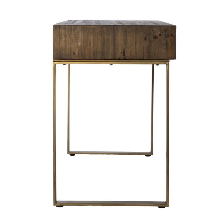 Southern Enterprises Aurial Contemporary Style Reclaimed Wood Desk