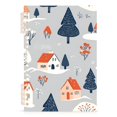 thumbnail image 7 of FORMRS 1-Subject Spiral Notebook 8" x 5" College Ruled 60 Refillable Sheet A5 Hard Cover, Gray Cartoon Houses, 7 of 7