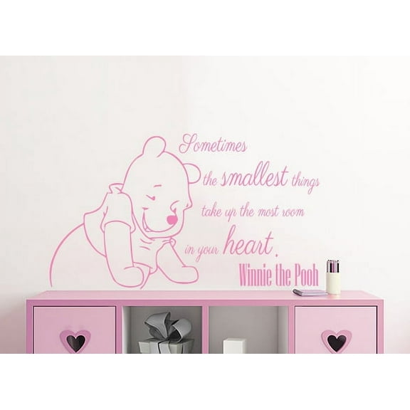 Winnie The Pooh Wall Decals Quotes Sometimes The Smallest Things