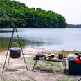 thumbnail image 2 of Camping Bonfire Tripod Portable Triangle Support Camping Bonfire Frame, 2 of 8