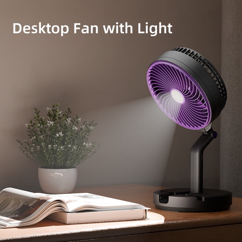 Multifunctional Electric Desktop Fan Fold Portable Home Air cooler Fan Wall Rechargeable fan