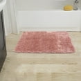 thumbnail image 2 of PAMINGONO Bath Mats For Bathroom Pink Polyester Fiber Nonslip Absorbent Rectangular Plush Microfiber 80X50X3CM 1Pack, 2 of 8