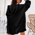 thumbnail image 5 of Xcmzpl Womens Hoodies Plus Size Solid Color Hooded Sweatshirt Oversized Pullover Tops Work Long Sleeve T-shirts Fall Fashion, 5 of 7