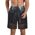 thumbnail image 1 of Fotbe Gloomy Mansion Forest Scene Trajes de Baño Estampados para Hombre, Shorts de Verano de Secado Rápido, Ropa de Playa, Bañadores-Medium, 1 of 6