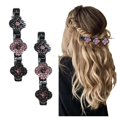 thumbnail image 1 of Pinzas para el cabello trenzadas con piedras de cristal brillantes, pinzas para el cabello trenzadas para mujeres, pinzas para el cabello trenzadas con piedras de cristal, pinzas para el cabello trenz, 1 of 6