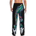 thumbnail image 3 of Balery Men'S Hungry Tyrannosaurus Pants,Sleepwear Pants,Pajama Pants,Pj Bottoms Drawstring And Pockets-Small, 3 of 9