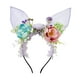 thumbnail image 5 of Diadema con orejas de conejo de Pascua, bonita diadema con orejas, diadema de flores, para disfrazarse. Púrpura, 5 of 9