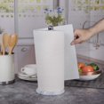 thumbnail image 5 of Creative Home Dispensador De Toallas De Cocina Con Soporte De Papel Con Base De Mármol Natural Y Poste Cromado De 5,5 Pulgadas De Diámetro. X 12.6"" H Blanquecino (El Color Puede Variar), 5 of 5