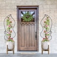 thumbnail image 4 of Pure Garden 44” Metal Trellis 2-Pack – Indoor/Outdoor Plant Support for Vines, Flowers & Climbing, Black, 4 of 12