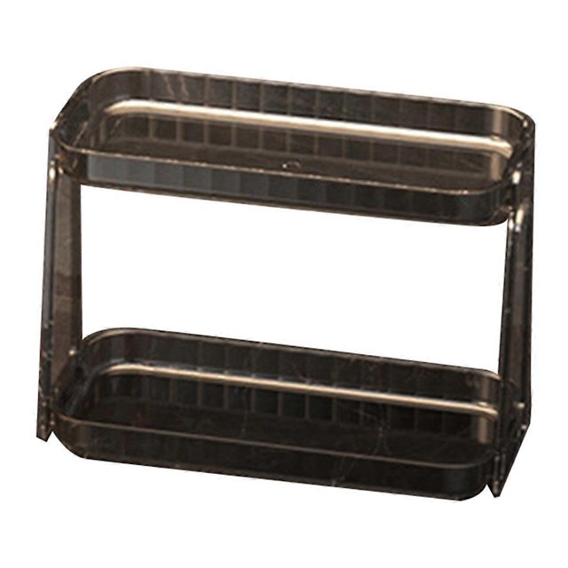 Desktop Storage Rack, Household Bedroom, Cosmetics Storage, Bathroom, Kitchen, Transparent Double Layer Storage Rack,B