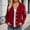 #562-Red, variant on Roncen Women's Solid Color Button-Up Cardigan - Long Sleeve Knit Sweater Coat with Open Front - Casual Loose Fit Cozy Outwear for Fall and Winter Seasons