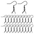 thumbnail image 1 of Uxcell 40 Paquete Ganchos de Aretes de Acero Inoxidable, Alambres de Oreja Ganchos de Pescado Ganchos Franceses de Aretes con Cierre de Pinza Hallazgos de Aretes para Hacer Joyería DIY, Negro, 1 of 7