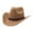 Khaki, variant on EHJRE Cowboy Hat Fashion Spring Autumn Comfortable for Adults with PU Leather Belt Khaki