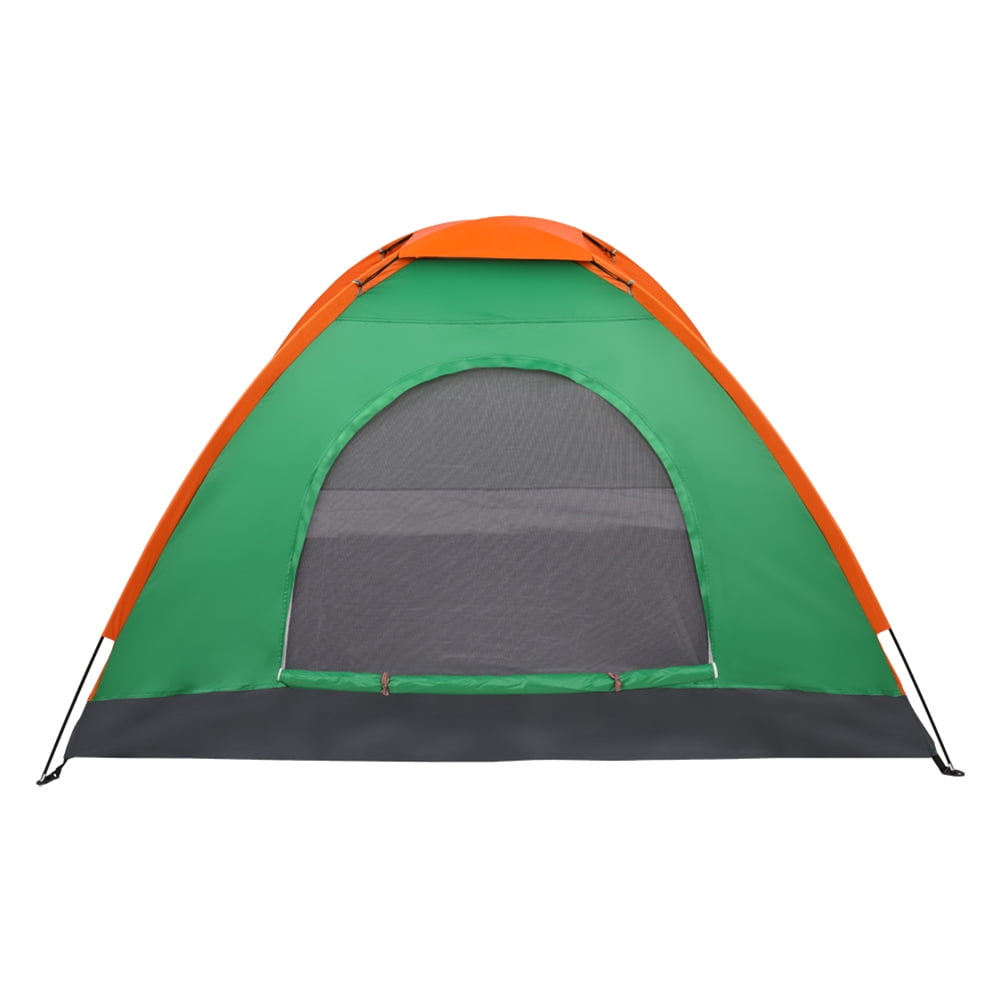Kadyn Camping Cot Tent, Foldable Elevated Tent Set,2-Person Waterproof Camping Dome Tent for Outdoor Hiking Survival Orange & Green