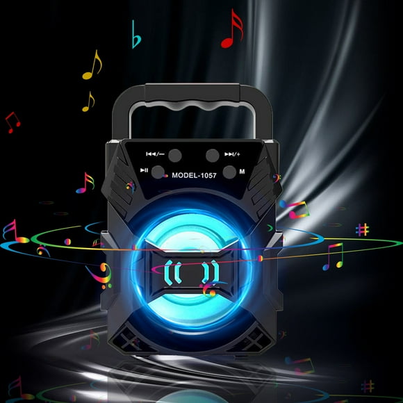 Altavoz portátil para exteriores con Bluetooth, altavoz portátil con forma de tarjeta y cuadrados para bailar. Altavoces Bluetooth.