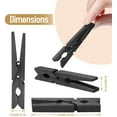 thumbnail image 2 of 100 Pack Wooden Clothespins 2.9 Inch, Heavy-Duty Wood Rust-Resistant Clothes Pins, Solid Birch Clips for Laundry, Photo Wall Displays, Craft Projects & Classroom Decoration,Black, 2 of 7