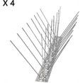 thumbnail image 2 of Stainless Steel Bird Spikes - 4 Pack - Anti-Pigeon Repellent for Balcony Roofs & Windows, 2 of 5