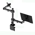 thumbnail image 3 of Bunblic Monitor Arm Desk Mount with Laptop Tray, Tilt Swivel 270 degree Rotation,Stable Adjustable Monitor Arm for Laptop A, 3 of 8