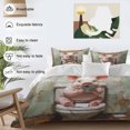 thumbnail image 3 of Funny Animal Bedding Duvet Cover Set Queen Size 4 Pieces Pig Sitting on Toilet Pig Playing Phone Bedding Set with Zipper Closure, 1 Comforter Cover 90x92 Inches 1 Flat Sheet & 2 Pillow Cases, 3 of 7