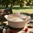 thumbnail image 5 of Microwave Vegetable Steamer, Collapsible Silicone Steamers With Lid, Food-grade Veggie Steamer Basket for Cooking Fresh & Frozen Vegetables Prep Meal, Dishwasher Safe (6.2''x7.4''x2.8'', Beige), 5 of 7