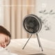 thumbnail image 2 of Sywqhk Soporte de escritorio Ventilador de refrigeración por aire Ventilador de techo para acampar al aire libre (Gris oscuro 10000mAh) Sywqhk Alta Calidad, 2 of 9