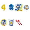 Sonic The Hedgehog Party Supplies Party Pack For 32 With Gold #4 Balloon