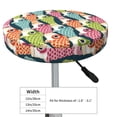 thumbnail image 4 of Logiee Lantern Koi Fish Print Stool Covers Round,Bar Stool Covers,Watedrproof Stool Slipcover with Elastic,Stool Cushion,Round Bar Stool Seat Covers for Bar Round Chair-12 inch, 4 of 7