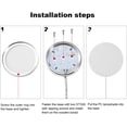 thumbnail image 5 of Lámpara LED recargable de 4 piezas para debajo de los gabinetes, iluminación de pared para gabinetes de cocina, entrada, pasillo y baño, luz blanca, 5 of 5