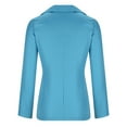 thumbnail image 4 of IROINNID Blazer Jacket for Women Button Closure Long Sleeve Blazer Solid Business Work Jacket for Women Semi-formal Jacket,Light Blue, 4 of 5