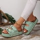 thumbnail image 2 of WILLBEST Sandalias De Plataforma Para Mujer, Sandalias De Cuña Para Mujer, Sandalias Con Punta Abierta Y Tira Trasera, Zapatos Bohemios De Vacaciones Para Damas, 2 of 9