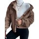 thumbnail image 3 of Txlixc Chaqueta de terciopelo de mujer con botones de manga larga para mantener caliente en invierno Txlixc  moda, 3 of 9