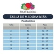 thumbnail image 4 of Bikini Fruit of the Loom para Niña Mcrofibra Multicolor 3 Piezas Talla 14, 4 of 4