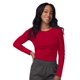 thumbnail image 1 of Sivvan Uniformes Médicos Para Mujer - Camiseta Cómoda De Manga Larga - S8500 - Rojo - Xl, 1 of 5