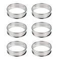 thumbnail image 2 of Eoperou Stainless Steel English Muffin Rings - Non-Stick Coating Cake Mold, Double Rolled Edge Design for Baking, 2 of 8