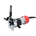 thumbnail image 7 of 800W Trim Router 30000r/min with Transparent Base Edge Guide Wood Laminate Electric Trimmer Compact Palm Router Corded for Woodworking Trimming Slotting Notching / Aluminum Red /, 7 of 7