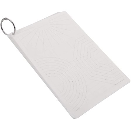 WRITWAA 24 Pcs Journaling Stencils for Adults and Kids, White Crafting Stencil Set for Journals, Scrapbooking, and Art