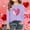 Purple, variant on Long Sleeve Shirt for Girls Sequins Hearts Prinetd Casual Crewneck Basic Tees Tops Sprign Summer Lightweight Blouse 3-15 Years