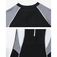 thumbnail image 7 of Daznico Zipper Front Short Sleeve Girls One Piece Rash Guard, Full Coverage Sun Protective Swimsuit,11-12 Years, 7 of 7