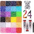 thumbnail image 1 of Bedazzler Kit with Rhinestones, 3mm Flatback Gems & Glue Pen, Complete DIY Craft Set for Nails, Phone Cases, Clothes & Art, 1 of 7
