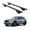 Black, variant on ERKUL Roof Rack Cross Bars for Infiniti QX70 2014-2017 | Aluminum Crossbars with Anti Theft Lock for Rooftop | Compatible with Raised Rails - Silver