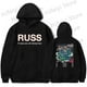 thumbnail image 2 of Sudadera con capucha de Russ It was you all Along Tour, de invierno, para hombre y mujer, unisex, informal, de manga larga, con capucha, ropa de calle, 2 of 5