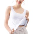 thumbnail image 4 of White Tank Tops for Women 2024, Camisole Tops for Women, Womens Tank Tops Sleeveless Scoop Neck Loose Fit Summer Clothes, 3XL, 4 of 9