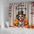 thumbnail image 4 of Happy Thanksgiving Shih Tzu Welcome Thankful Fall Autumn Pumpkin Shower Curtain Lion Dog Lover Gifts Waterproof Bathroom Bathtub Curtain - 02021, 4 of 5