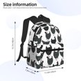 thumbnail image 4 of Vsdgher Retro Rooster Print Unisex Large Capacity Bookbag Schoolbag Casual Daypack for High School/College/Teens/Travel/Work, 4 of 8