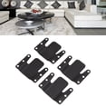 thumbnail image 4 of Sofa Connector Bracket, Thick 0.5CM Aperture 4 Sets Sofa Interlocking With Screw For Chair, 4 of 8
