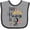 Heather and Black, variant on Inktastic This Princess is Two Second Birthday Girls Baby Bib
