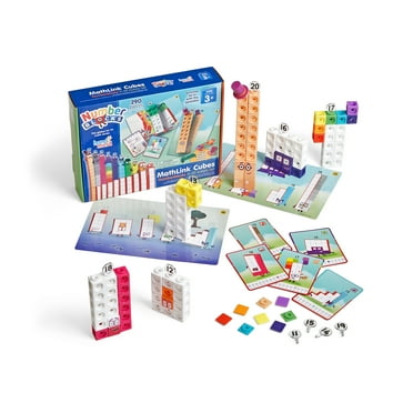 hand2mind MathLink® Cubes Numberblocks® 11-20 Activity Set, Educational Math Toys for Kids