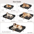 thumbnail image 2 of Exclusivo Mezcla L-Shaped Pet Couch Bed with Removable and Washable Cover 36"x24", Orthopedic Dog Bed for Medium Dogs with Non-Slip Bottom, Black, 2 of 10