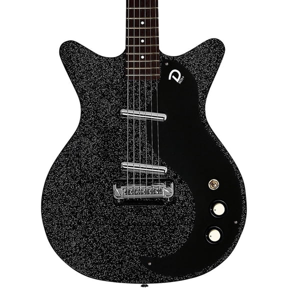 Danelectro Blackout '59 Semi-Hollowbody Electric Guitar - Black Metalflake